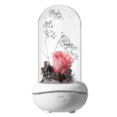 Artificial Flower USB LED Light Perfume Aromatherapy Essential Oil Diffuser Relieve Work Stress Relief Fatigue Waterless Belt Charging Plug-in Use Machine