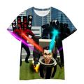 Skibidi Toilet Speaker Man TV Man Camera Man T-shirt Print Graphic T-shirt For Couple's Men's Women's Adults' 3D Print Casual Daily