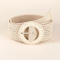 Women's Belt Straw Beige Wide Belt Office Daily Pure Color / Spring / Summer / Fall / Winter