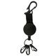 Retractable Stainless Steel Keyring Pull Ring Key Chain Recoil Anti Lost Ski Pass ID Card Holder Key Ring
