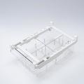 Refrigerator Drawer Storage Box Without Grid 4-8 Grid Food Organizer Transparent Rectangular Storage Box, Organize Your Fridge with This 1pc Pull Out Drawer - Holds Eggs, Fruits More!