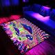 Blacklight Printed Carpet UV Reactive Glow in the Dark Rug Large Non-Slip Rug Mat for Room Decor