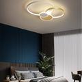 2/4 Heads LED Ceiling Light Circle Shape Cluster Design Ceiling Lamp Nordic Modern Simple Style Living Room Home Luxury Bedroom Office Restaurant Lights ONLY DIMMABLE WITH REMOTE CONTROL