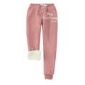 Women's Sweatpants Normal Polyester Letter Transparent Blue claret Sweatpants High Rise Full Length Daily Wear Fall Winter