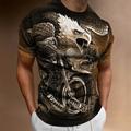 Graphic Motorcycle Vintage Fashion Designer Men's 3D Print T shirt Tee Motorcycle T Shirt Outdoor Daily Sports T shirt 1 2 3 Short Sleeve Crew Neck Shirt Spring Summer Clothing Apparel S M L XL 2XL