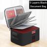 Multi-functional Document Bag Large-capacity Account Book Storage Box Storage Bag Waterproof Document Storage Bag