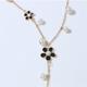 Women's necklace Chic Modern Street Flower Necklaces / Black / White / Fall / Winter / Spring