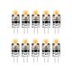 1.5 W G4 LED Bi-pin Lights COB Led Cosmetic Mirror Christmas Decoration Warm White White 12-24V 10pcs/1PC