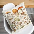 1PC Mushroom Double Double Side Pillow Cover Soft Decorative Square Cushion Case Pillowcase for Bedroom Livingroom Sofa Couch Chair