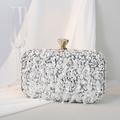 Women's Clutch Evening Bag Wristlet Clutch Bags Synthetic Party Bridal Shower Holiday Beading Sequin Chain Large Capacity Lightweight Durable Solid Color Silver Black Red