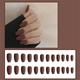 Sensual Scrub Ballet Nail Matte Coffin Nail Wear Nail Nail Piece Trapezoidal Fake Nail Finished Product