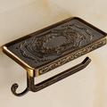 Toilet Paper Holder Multifunction Antique Zinc Alloy 1PC - Bathroom