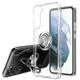 Phone Case For Samsung Galaxy S24 S23 S22 S21 S20 Plus Ultra Back Cover Clear Case Clear Ring Holder Dustproof Solid Colored TPU
