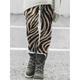 Women's Tights Leggings Cat Gradient Zebra Print Full Length Micro-elastic Mid Waist Fashion Christmas Gifts Halloween Black Red S M