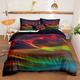 3D Vortex 3-Piece Duvet Cover Set Hotel Bedding Sets Comforter Cover with Soft Lightweight Microfiber,1 Duvet Cover, 2 Pillowcases for Double/Queen/King(1 Pillowcase for Twin/Single) coverlet