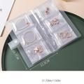 Jewelry Storage Box Ear Studs Anti Oxidation Ring Hand Ornament Transparent Dustproof Storage Bag Necklace Jewelry Book Sealed Bag