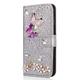 Phone Case For Samsung Galaxy S24 S23 S22 S21 S20 Ultra Plus FE A72 A32 A52 S10 S9 S8 S7 Plus Edge Wallet Case with Stand Holder Flip Rhinestone Heart Glitter Shine Hard PU Leather