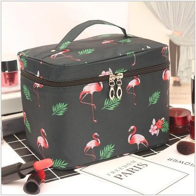 Men's Women's Handbag Makeup Bag Cosmetic Bag Toiletry Bag Polyester Party Travel Large Capacity Breathable Durable Cartoon Pink-Black Pink cherry Blue star