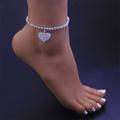 Women's body chain Chic Modern Anniversary Heart Anklet / Party Evening / Gold / Silver / Fall / Winter