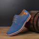 Men's Oxfords Suede Shoes Comfort Shoes Vintage Casual Outdoor Daily Office Career Suede Lace-up Black Blue Brown Color Block Spring