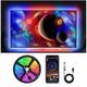 16.4ft 5m USB LED Strip Light RGB Color Changing Bluetooth APP Control Music Sync Waterproof for Bedroom Living Room Kitchen Yard Party Ceiling