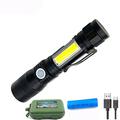 UV Flashlight Ultraviolet Light Multifunctional Rechargeable Flashlight Zoomable Magnetic LED Torch Stains Detection Black Light