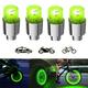 OTOLAMPARA 4pcs Wheel Lights Cap Car Auto Wheel Tire Tyre Air Valve Stem LED Light Cap Cover Accessories For Bike Car Motorcycle Waterproof