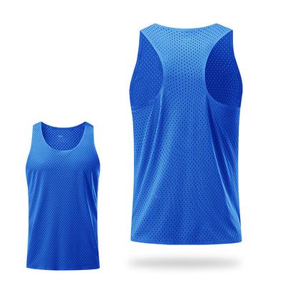 Men's GYM Tank Fitness Tank Basketball Shirt Men Tops Tank Crew Neck Sleeveless Sports Outdoor Vacation Going out Casual Daily Gym Quick dry Breathable Soft Plain Black White Activewear Fashion