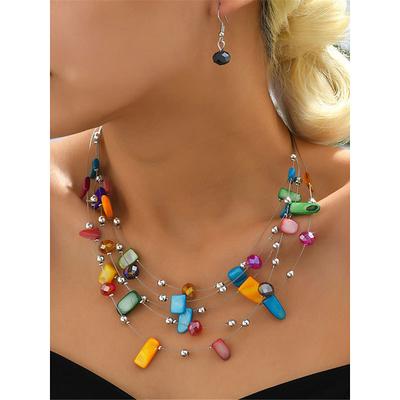 Women's necklace Fashion Outdoor Geometry Jewelry Sets