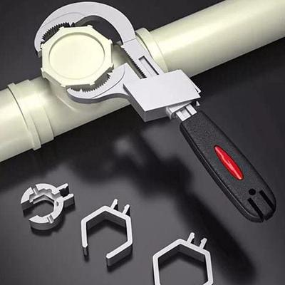 Universal Adjustable Double-ended Wrench Multifunctional Bathroom Plumbing Installation Tool Household Water Pipe Faucet Maintenance And Disassembly Tool