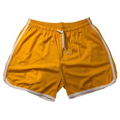 Men's Athletic Shorts 3 inch Shorts Short Shorts Running Shorts Gym Shorts Drawstring Elastic Waist Solid Color Breathable Quick Dry Short Sports Gym Bathing Sporty Casual / Sporty 1 2 Micro-elastic