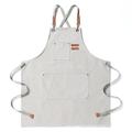 Chef Apron For Women and Men, Kitchen Cooking Apron, Personalised Gardening Apron with Pocket Work Aprons Cross Back Heavy Duty Adjustable