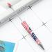 Yeahmol 10pcs Beaded Beadable Pens Ball Pen Ballpoint Pen Beadable Pens DIY Set for Exam Drawing Journaling Pens Writing Kids Gifts Printed 34 American B Y05F6Q3S