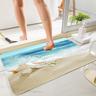 Beach Bath Mat Non-slip Digital Printing Floor Mat Modern Bath Mats Nonwoven / Memory Foam Novelty Bathroom