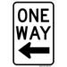 Traffic & Warehouse Signs - One Way Left Sign By Highway Traffic Supply - Weather Approved Aluminum Street Sign 0.04 Thickness - 18 X 24