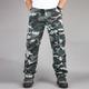 Men's Cargo Pants Cargo Trousers Trousers Camo Pants Leg Drawstring 8 Pocket Print Camouflage Comfort Outdoor Daily Going out Cotton Blend Fashion Streetwear Black Army Green