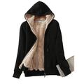 Women's Sherpa Jacket Fleece Jacket Teddy Coat Short Hoodie Jacket Daily Outdoor clothing Casual Daily Winter Fall Regular Coat V Neck Loose Fit Casual Jacket Long Sleeve Solid Color Red Gray Black