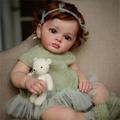 24 inch Reborn Baby Doll Finished Reborn Toddler Girl Doll Tutti Hand Paint Doll High Quality 3D skin multiple Layers Painting Visible Veins