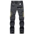 Men's Convertible Pants / Zip Off Outdoor Fishing Travel Hiking Cargo Work Safari Pants Trousers Summer Waterproof Quick Dry Lightweight Breathable Elastane Zipper Pocket Elastic Waist Bottoms