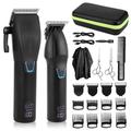 Hair Clipper And Hair Trimmer Kit Professional Hair Clippers For Men Cordless Barber Clippers Machine Rechargeable Outliner Trimmer Mens Beard Trimmer Electric Hair Cutting Grooming Kit