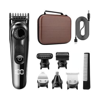 Hair Clipper And Hair Trimmer Kit Professional Hair Clippers For Men Cordless Barber Clippers Machine Rechargeable Outliner Trimmer Mens Beard Trimmer Electric Hair Cutting Grooming Kit