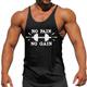 Muscle Dumbbell No Pain No Gain Sports Daily Designer Men's 3D Printing Tank Top Vest Top Sleeveless T Shirt for Men Sports Outdoor Holiday Gym T shirt Black White Dark Blue Sleeveless Crew Neck Shirt