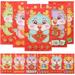50 Pcs Money Bags Gifts for Her Birthday New Year Supplies Party Red Packets Spring Festival Luck 2024 Envelope