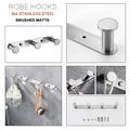 Bathroom Rack Robe Hook Bathroom Shelf New Design Adorable Creative Contemporary Modern Stainless Steel Low-carbon Steel Metal 1PC - Bathroom Wall Mounted