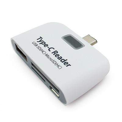 Card Reader Multifunctional Smart 4 In 1 Laptop PC Durable Phone TF Micro SD With Micro USB Charge Port USB 3.1 Universal Type C Adapter OTG Card Reader