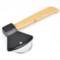 Axe-Type Pizza Cutters with Bamboo Handles and Sharp Rotating Blades Pizza Cutter Wheel for Pizza Bread Cakes