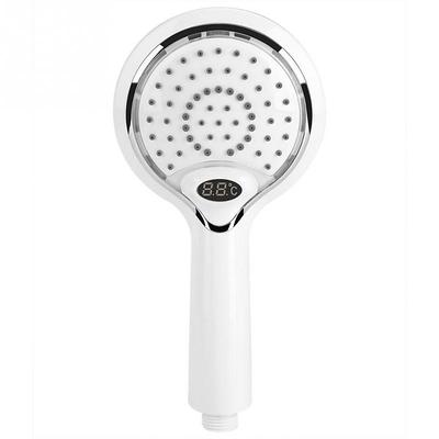 3 Colors Led Shower Head With Temperature Digital Display Water Powered LCD Shower Spray