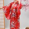 Girls' Yukata Robe Kimono Japanese Traditional Masquerade Kid's Kimono Coat Party