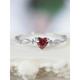 Women's Rings Romantic Date Heart Ring