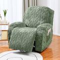 1 Seat Velvet Recliner Cover, Stretch Jacquard Reclining Chair Covers for 1 Cushion Reclining Sofa, Single Seat Recliner Couch Cover, Very Soft, Machine Washable